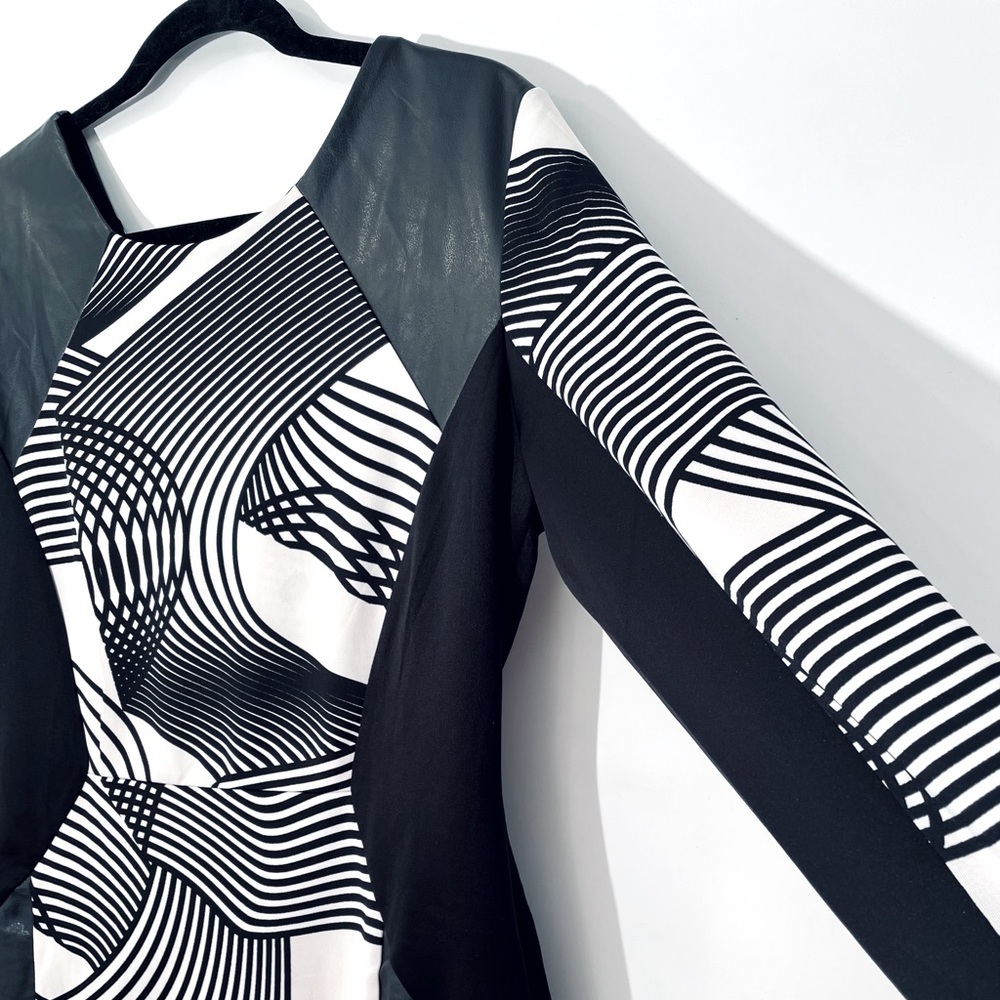 Cato black/white Art Deco dress, many sizes, NEW